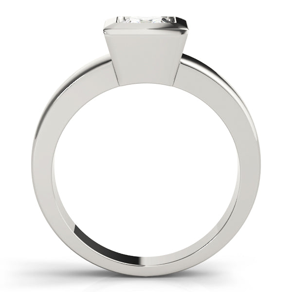 Couture Solitaires Princess Diamond Engagement Ring in 10K/14K gold and platinum with certified lab-grown or natural diamonds
