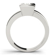 Couture Solitaires Princess Diamond Engagement Ring in 10K/14K gold and platinum with certified lab-grown or natural diamonds