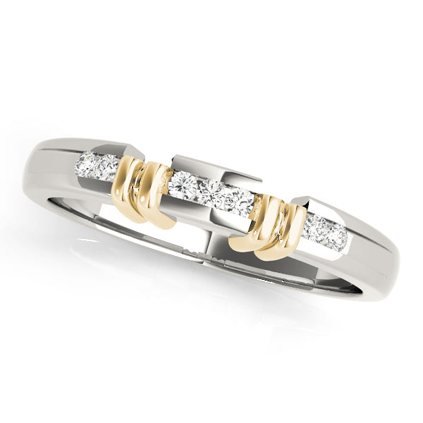Channel Set Half Eternity Ring in 10K/14K gold and platinum with certified lab-grown or natural diamonds