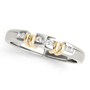Channel Set Half Eternity Ring in 10K/14K gold and platinum with certified lab-grown or natural diamonds