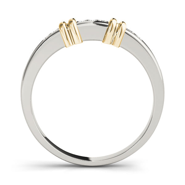 Channel Set Half Eternity Ring in Gold & Platinum