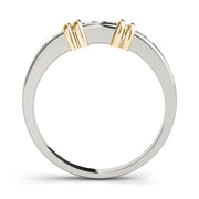 Channel Set Half Eternity Ring in Gold & Platinum
