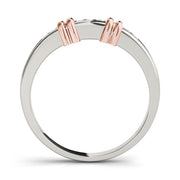 Channel Set Half Eternity Ring in Gold & Platinum
