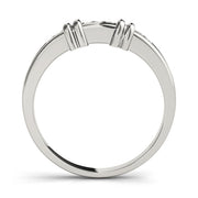 Channel Set Half Eternity Ring in Gold & Platinum
