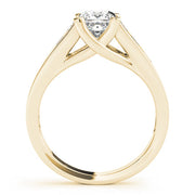 Elegant Trellis Princess Diamond Engagement Ring in 10K/14K gold and platinum with certified lab-grown or natural diamonds