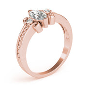Heirloom Color Rings Marquise Diamond Engagement Ring in 10K/14K gold and platinum with certified lab-grown or natural diamonds