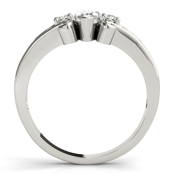 Heirloom Color Rings Marquise Diamond Engagement Ring in 10K/14K gold and platinum with certified lab-grown or natural diamonds