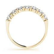 Bar Set Half Eternity Ring in Gold & Platinum