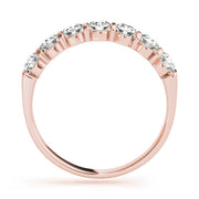 Bar Set Half Eternity Ring in Gold & Platinum