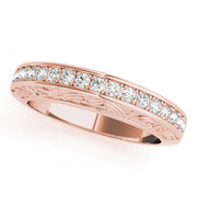 Diamond Half Eternity Ring in Gold & Platinum