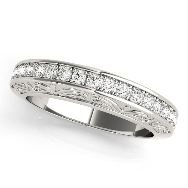 Diamond Half Eternity Ring in Gold & Platinum