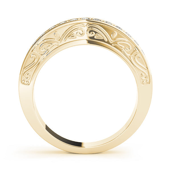 Diamond Half Eternity Ring in Gold & Platinum