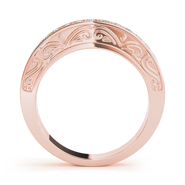 Diamond Half Eternity Ring in Gold & Platinum