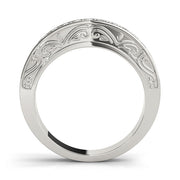 Diamond Half Eternity Ring in Gold & Platinum