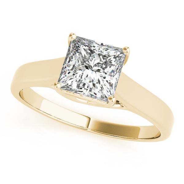 Signature Trellis Princess Diamond Engagement Ring in 10K/14K gold and platinum with certified lab-grown or natural diamonds