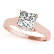 Signature Trellis Princess Diamond Engagement Ring in 10K/14K gold and platinum with certified lab-grown or natural diamonds