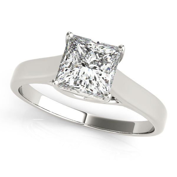 Signature Trellis Princess Diamond Engagement Ring in 10K/14K gold and platinum with certified lab-grown or natural diamonds