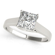 Signature Trellis Princess Diamond Engagement Ring in 10K/14K gold and platinum with certified lab-grown or natural diamonds