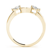 Nature Inspired Wraps & Inserts Half Eternity Ring in Gold & Platinum