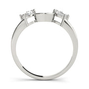 Nature Inspired Wraps & Inserts Half Eternity Ring in Gold & Platinum
