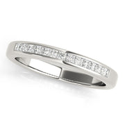 Channel Fancy Princess Cut Half Eternity Ring in Gold & Platinum