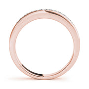 Channel Fancy Princess Cut Half Eternity Ring in Gold & Platinum