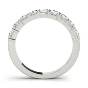 Fancy Princess Half Eternity Ring in Gold & Platinum