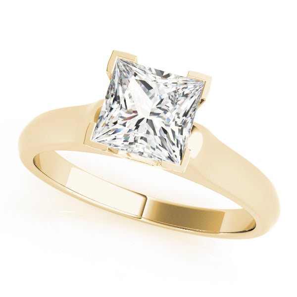 Timeless Solitaires Princess Diamond Engagement Ring in 10K/14K gold and platinum with certified lab-grown or natural diamonds