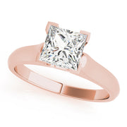 Timeless Solitaires Princess Diamond Engagement Ring in 10K/14K gold and platinum with certified lab-grown or natural diamonds