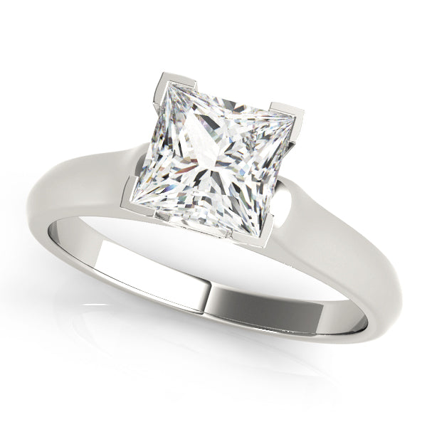 Timeless Solitaires Princess Diamond Engagement Ring in 10K/14K gold and platinum with certified lab-grown or natural diamonds