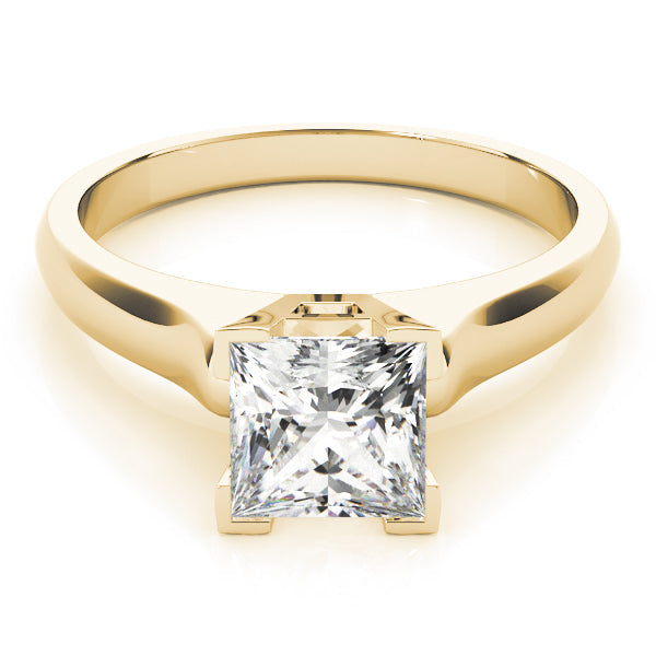 Timeless Solitaires Princess Diamond Engagement Ring in 10K/14K gold and platinum with certified lab-grown or natural diamonds
