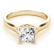 Timeless Solitaires Princess Diamond Engagement Ring in 10K/14K gold and platinum with certified lab-grown or natural diamonds