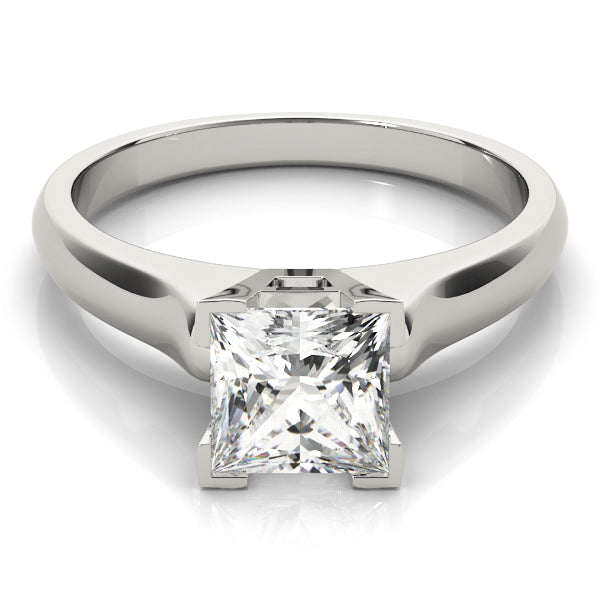 Timeless Solitaires Princess Diamond Engagement Ring in 10K/14K gold and platinum with certified lab-grown or natural diamonds