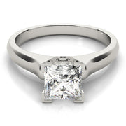 Timeless Solitaires Princess Diamond Engagement Ring in 10K/14K gold and platinum with certified lab-grown or natural diamonds