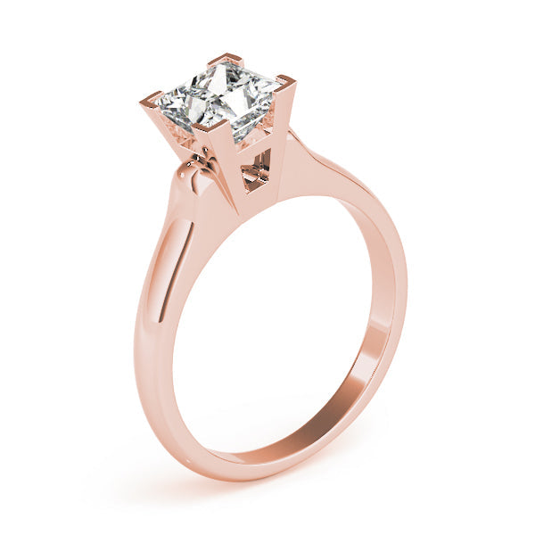 Timeless Solitaires Princess Diamond Engagement Ring in 10K/14K gold and platinum with certified lab-grown or natural diamonds
