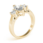 Couture Color Rings Marquise Diamond Engagement Ring in 10K/14K gold and platinum with certified lab-grown or natural diamonds
