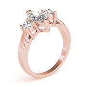 Couture Color Rings Marquise Diamond Engagement Ring in 10K/14K gold and platinum with certified lab-grown or natural diamonds