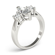 Couture Color Rings Marquise Diamond Engagement Ring in 10K/14K gold and platinum with certified lab-grown or natural diamonds