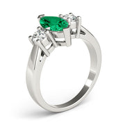 Couture Color Rings Marquise Diamond Engagement Ring in 10K/14K gold and platinum with certified lab-grown or natural diamonds