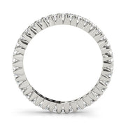 Shared Prong Wedding Full Eternity Ring in Gold & Platinum