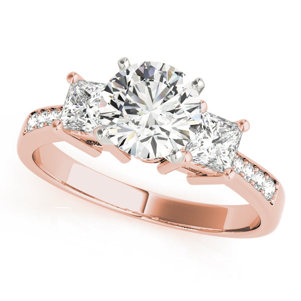 Princess Cut Diamond Ring in Gold & in 10K/14K gold and platinum with certified lab-grown or natural diamonds