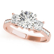 Princess Cut Diamond Ring in Gold & in 10K/14K gold and platinum with certified lab-grown or natural diamonds