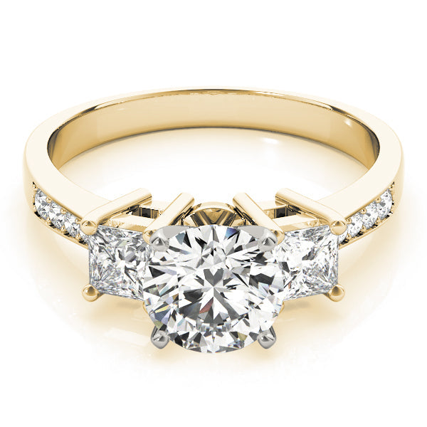 Princess Cut Diamond Ring in Gold & in 10K/14K gold and platinum with certified lab-grown or natural diamonds