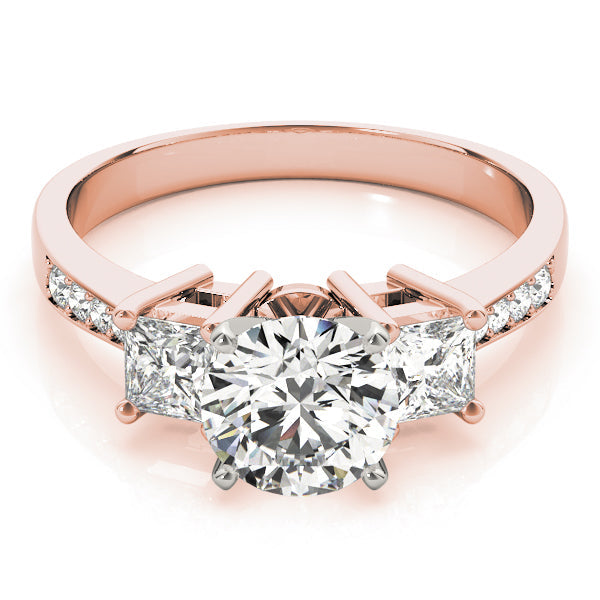 Princess Cut Diamond Ring in Gold & in 10K/14K gold and platinum with certified lab-grown or natural diamonds