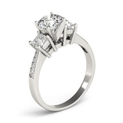 Princess Cut Diamond Ring in Gold & in 10K/14K gold and platinum with certified lab-grown or natural diamonds