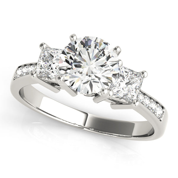 Princess Cut Diamond Ring in Gold & in 10K/14K gold and platinum with certified lab-grown or natural diamonds