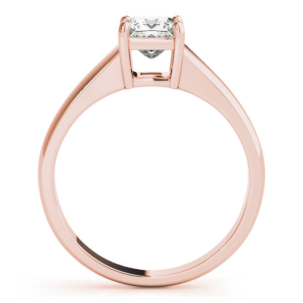 Artisan Solitaires Princess Diamond Engagement Ring in 10K/14K gold and platinum with certified lab-grown or natural diamonds