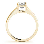 Artisan Solitaires Princess Diamond Engagement Ring in 10K/14K gold and platinum with certified lab-grown or natural diamonds