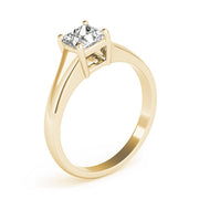 Artisan Solitaires Princess Diamond Engagement Ring in 10K/14K gold and platinum with certified lab-grown or natural diamonds