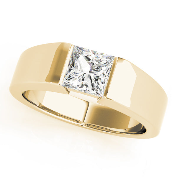 Signature Solitaires Princess Diamond Engagement Ring in 10K/14K gold and platinum with certified lab-grown or natural diamonds
